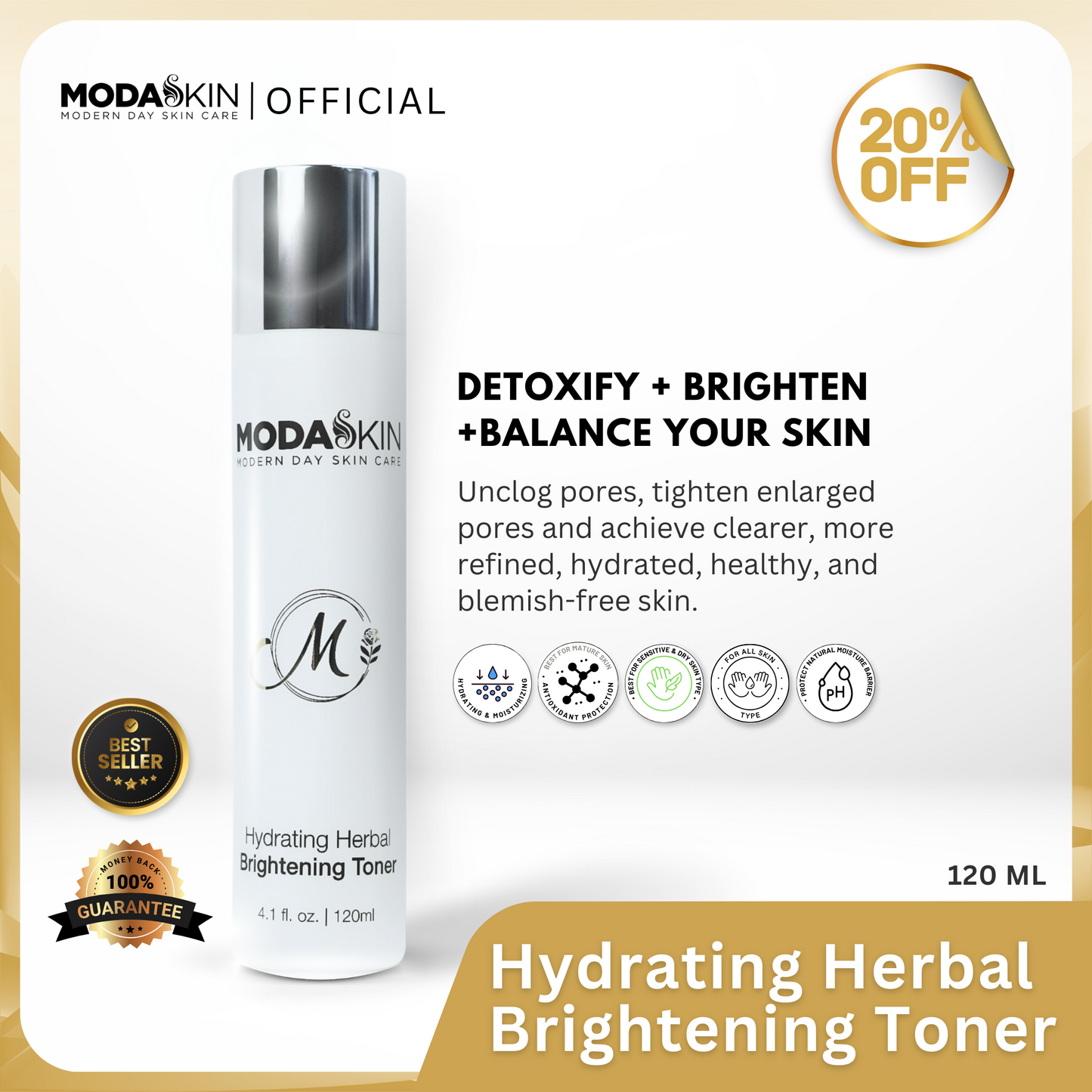 Hydrating Herbal Brightening Toner