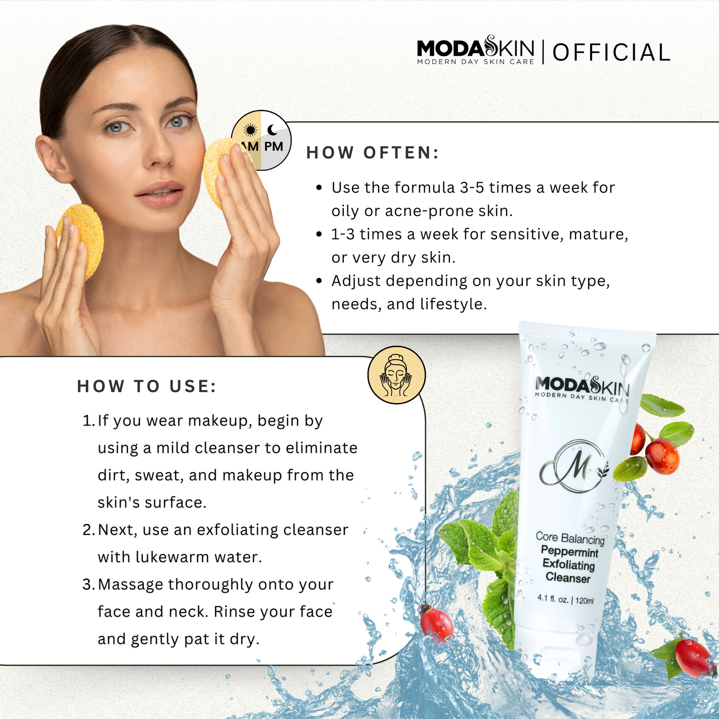 Core Balancing Peppermint Exfoliating Cleanser