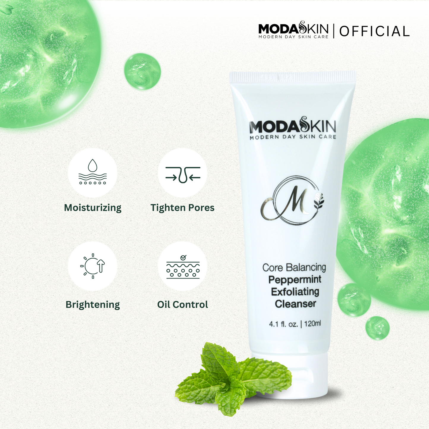Core Balancing Peppermint Exfoliating Cleanser